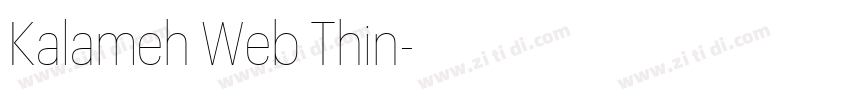 Kalameh Web Thin字体转换
